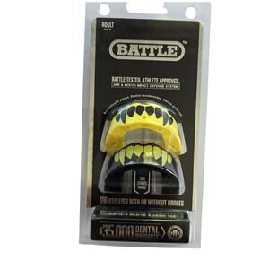 🆕️ 2pk Battle Athletes Mouthguard Fang Edition Football MMA Hockey, Adult 10+